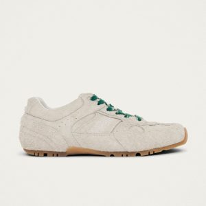 Tb.56 Suede Fuzzy Light Grey Leather Sneakers