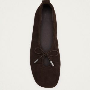 Rosalind Recycled Brown Leather Ballet Flats