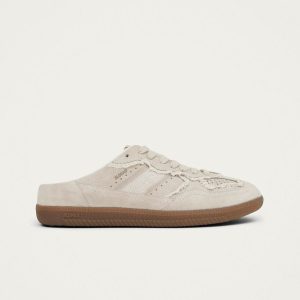 Tb.490 Mule Crochet Cream Leather Sneakers